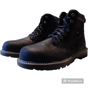 Wolverine Waterproof men Work Boot Black Size 9.5 cod/1036 NEW